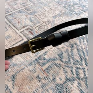 Madewell Black Leather Belt XS